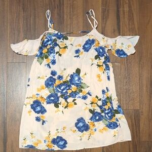 Forever 21 Floral Off-Shoulder Mini Dress Size S